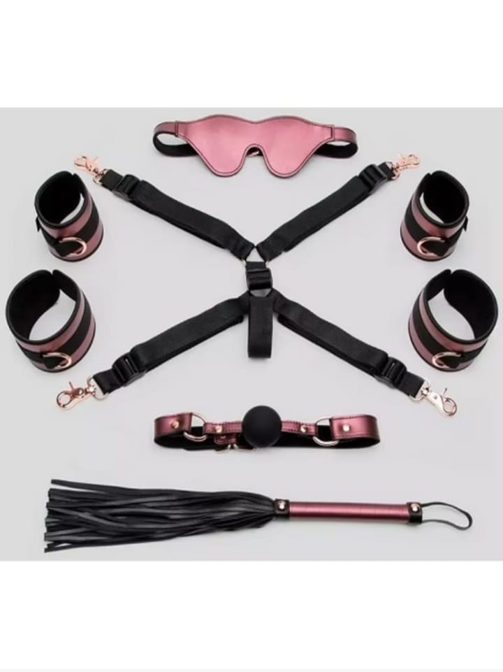 Bondage Boutique Seduce Me Lover's Bed Bondage Kit (6 pieces)
